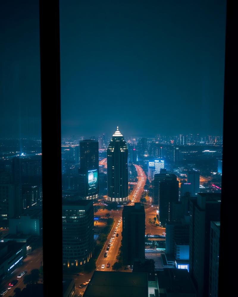 Mumbai skyline at night